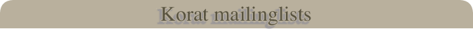 Korat mailinglists